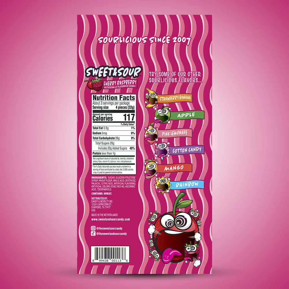 Cherry Raspberry Sour Belts