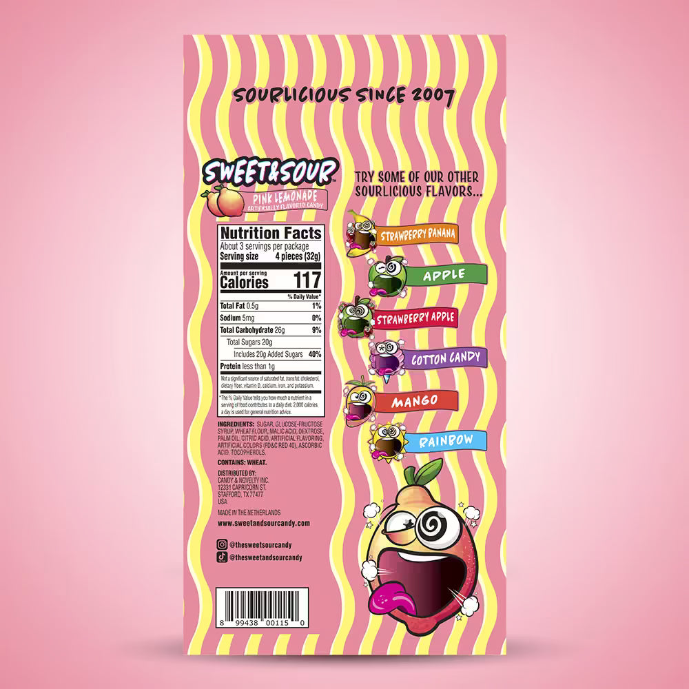 Pink Lemonade Sour Belts