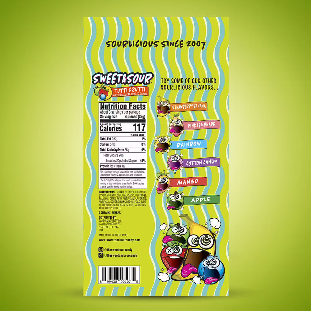 Tutti Frutti Sour Belts